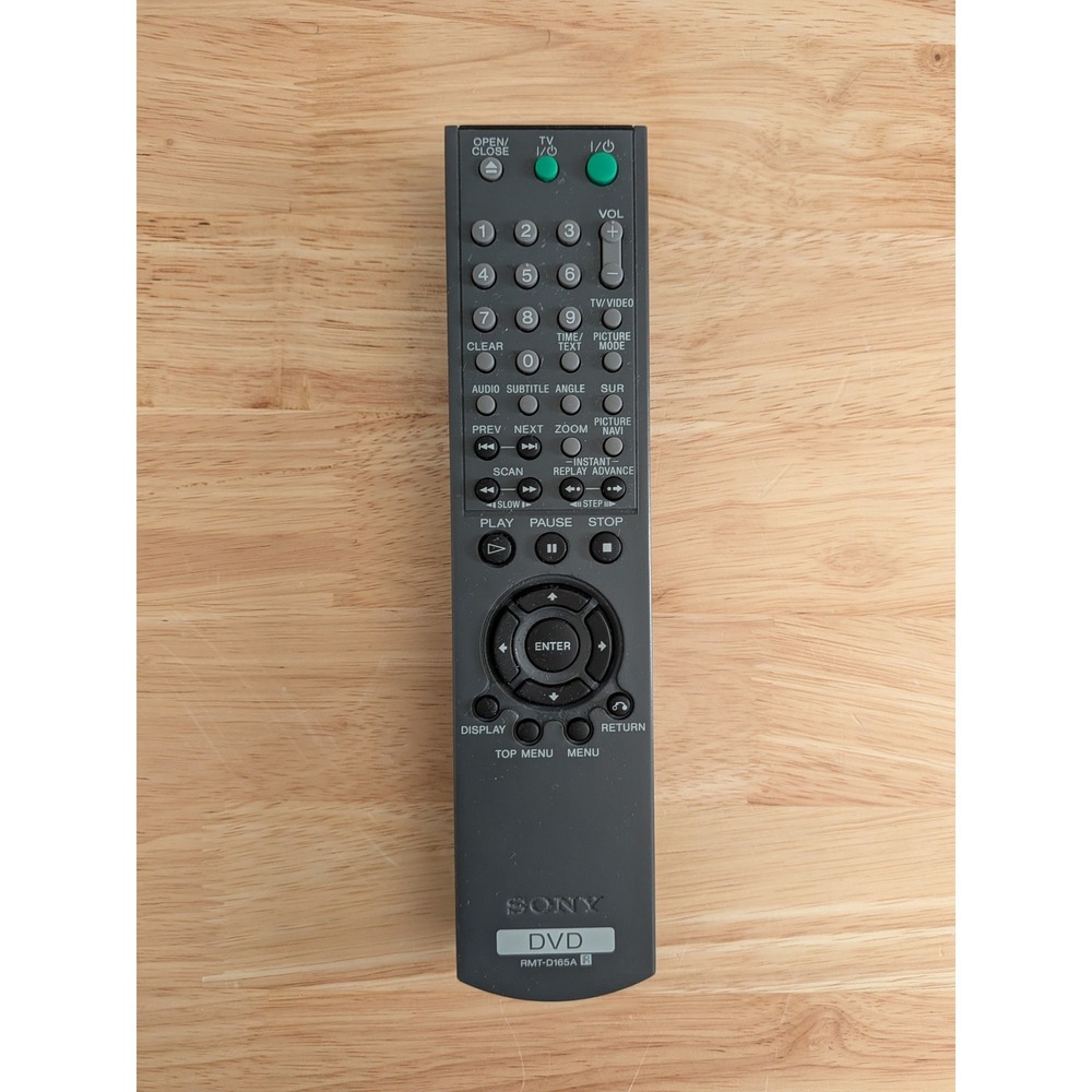 Sony RMT-D165A DVD Player Remote Control OEM Replacement Gray